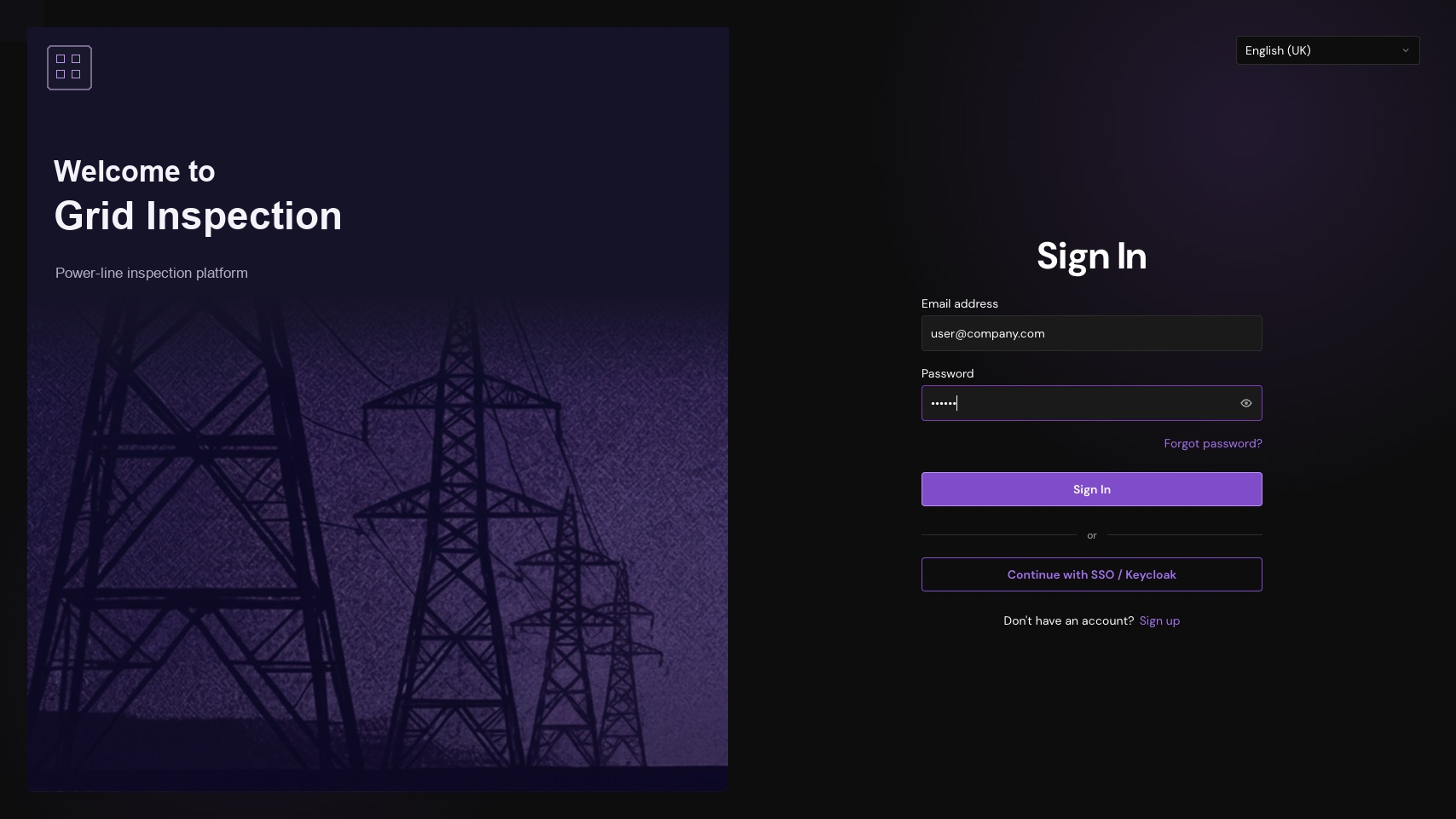 Sign in. Use the sign-in form or the single sign-on option.